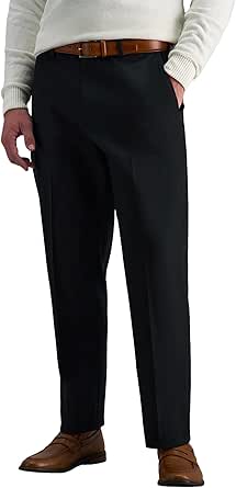 Haggar Men's Premium No Iron Khaki Classic Fit Flat Front Casual Pant (Regular and Big & Tall Sizes)
